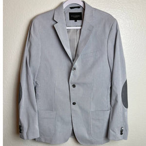 Banana Republic Men's Tailored Fit seersucker blazer w elbow patches 40L